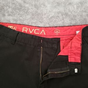RVCA W34 Black Khakis